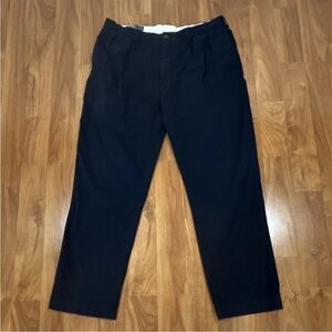 Ralph Lauren Men's Black Pleated Dress Pants